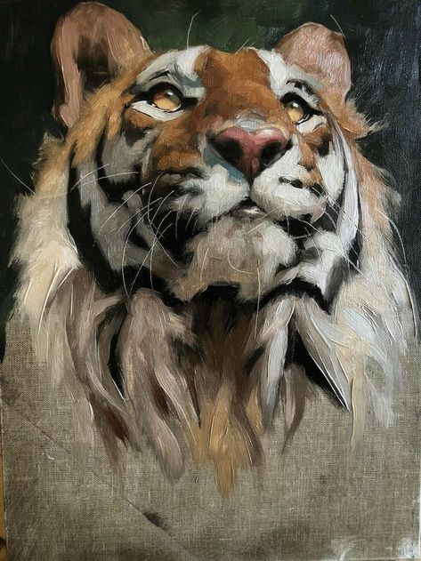 Jennifer Gennari, Painting Landscapes, Canvas For Beginners, Big Cats Art, Hur Man Målar, Wildlife Paintings, Tiger Art, Canvas Painting Diy, Tableau Art