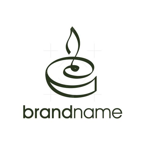 Initial C Candle Logo. Initial C Candle Logo for sale. Modern and Sleek illustration logo design initial C shaped like a candle with single line style. Logo good for any company and logo can work as well in a small size. Logo For Candle Business, Scented Candle Logo, Ember Candles, Candles Logo Design, Candle Logo Design Ideas, Candle Brand Logo, Scent Logo, Candle Business Logo, Candle Silhouette