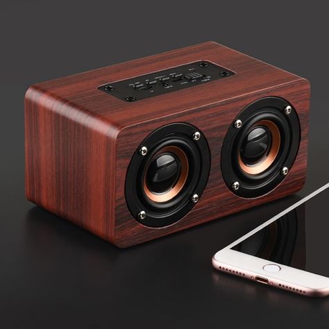 New Wood Grain Wireless Bluetooth Speaker Dual Louder speaker Subwoofer Sound Box Support TF Music Player Cheap Speakers, Wood Speakers, Wooden Speakers, Loudspeaker Enclosure, Cool Bluetooth Speakers, Speakers For Sale, Computer Speakers, Subwoofer Box, Sound Boxes