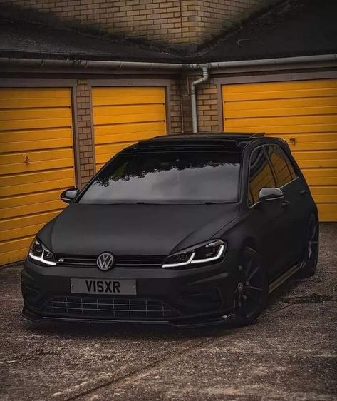 Golf Gti Sport, Vw Golf Wallpaper, Vw Golf R Mk7, Blacked Out Cars, Gti Car, Golf R Mk7, Polo Car, Tmax Yamaha, Black Audi