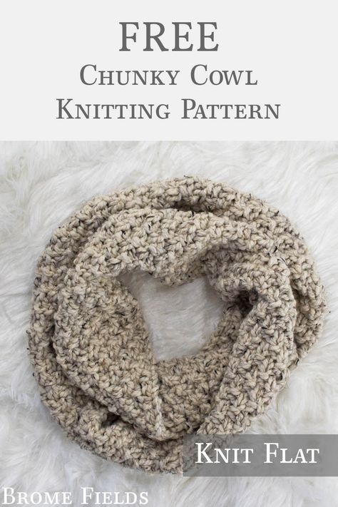 Chunky Cowl Knit With Straight Needles Super Chunky Cowl Pattern Free Knitting, Bulky Yarn Cowl Knit Pattern, Knitted Cowl Patterns Free, Cowl Knitting Patterns Free, Knitted Cowl Patterns, Bulky Yarn Knitting Patterns, Super Bulky Yarn Knitting Patterns, Easy Cowl Knitting Pattern, Infinity Scarf Knitting Pattern