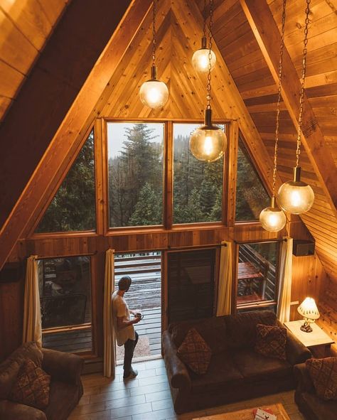 17.8k Likes, 170 Comments - The Cabin Chronicles™ (@thecabinchronicles) on Instagram: “Good looking out. #notbadforawednesday : @ravivora, Yosemite National Park | #thecabinchronicles .…” A-frame Interior, A Frame Cabins, Frame Cabin, Cabin Living, A Frame Cabin, A Frame House, Building A Shed, Cabins And Cottages, Cabin Life