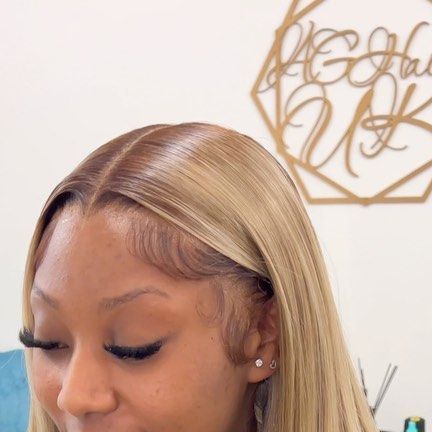 JUNE/JULY FULLY BOOKED on Instagram: "Custom lace frontal unit 😍 Add on: 613 Custom ash blonde highlights + roots" Brown Roots On Blonde Hair, Blonde Ash Hair Highlights, Ash Blonde Highlights With Dark Roots, 613 Bob Wig Dark Roots, Blonde Hair Brown Roots Wig, Blonde Wig With Black Roots, Dark Roots Blonde Wig Black Women, Ash Blonde Wig With Highlights, Ash Blonde Hair With Brown Roots