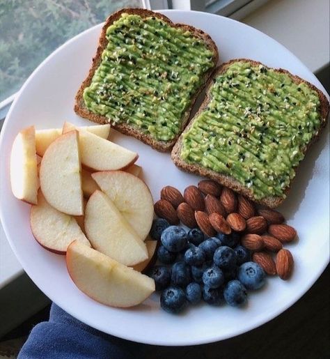 Toast, Blueberries, Avocado, Food Pin, Workout Aesthetic, Avocado Toast, Nuts, Healthy Lifestyle, Almond