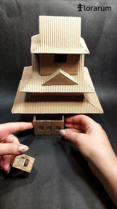 Japanese Miniature House, Cardboard Diorama, Japanese Palace, Diorama Kids, Castle Crafts, Korean Tea, Japan Tourism, Japanese Christmas, Japanese Tea House