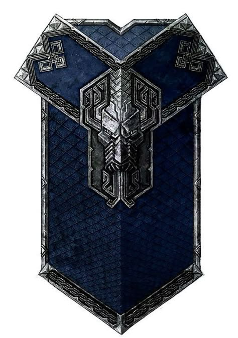 Fantasy Shield Art, Dwarven Shield, Fantasy Shields, Dnd Map Making, Tolkien Dwarves, Knights Shield, Hobbit Dwarves, Magic Accessories, Dark King