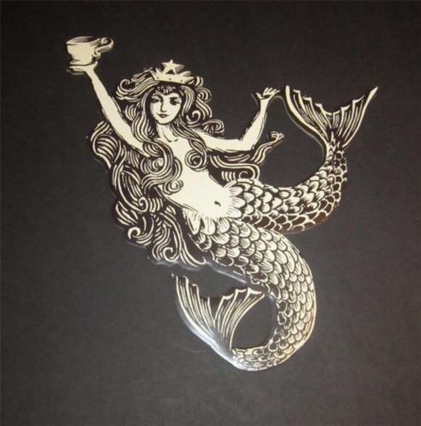 Starbucks Mermaid Nursing Art, Starbucks Mermaid, Starbucks Art, Coffee Advertising, Starbucks Siren, Poster Coffee, Nurse Art, Coffee Tattoos, Siren Mermaid