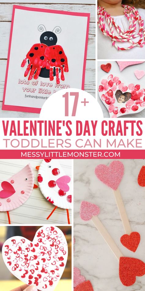 Preschool Valentine Crafts, Toddler Valentine Crafts, Roses Valentine, Valentines Bricolage, Crafts For Toddlers, Valentine's Day Crafts, Easy Valentine Crafts, Valentine Craft, Valentine's Day Crafts For Kids