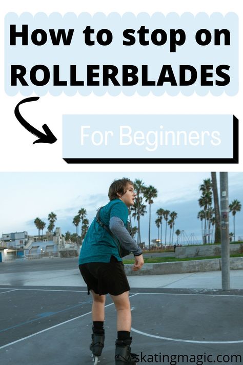 Are you a roller blading beginner? Learn how to stop on a roller blade How To Stop On Rollerblades, Roller Blading Tips, Rollerblading Tips, Hockey Practice, Michelle Kwan, Roller Blading, Roller Blades, High Roller, Inline Skating