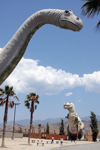 Cabazon Dinosaurs  Palm Springs, CA HWY10  http://www.cabazondinosaurs.com/ Cabazon Dinosaurs, Palm Springs Aesthetic, California Roadtrip, Salvation Mountain, Palm Springs Style, Palm Spring, Palm Springs California, California Travel Road Trips, American Road Trip