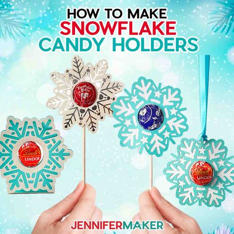 How To Make Easy Side Edge Cards With Design Details - Jennifer Maker Easy Snowflake, Jennifer Maker, Ikea Crafts, How To Make Snowflakes, Trending Crafts, Candy Tree, Simple Snowflake, Tri Fold Cards, Large Gift Boxes