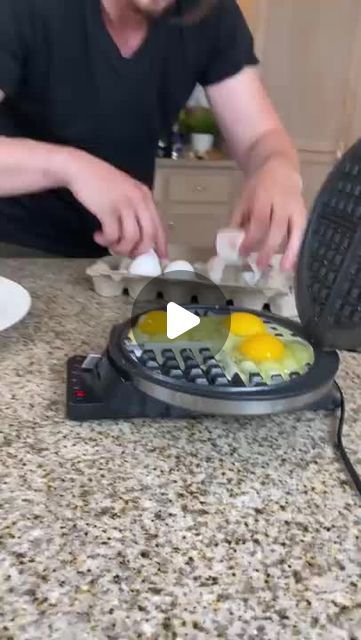 ViralCommerce on Instagram: "Eggs in waffle maker 

A video by @Greatestclips2023" Eggs Waffle Maker, Eggs On Waffle Maker, What Can You Make In A Waffle Maker, Waffle Maker Eggs, Egg In Waffle Maker, Waffle Iron Hacks, Eggs In Waffle Maker, Waffle Iron Recipes Easy, Mini Waffle Maker Recipes Easy