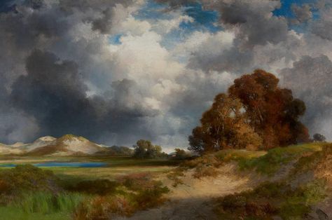 An East Hampton Landscape Thomas Moran, East Hampton, National Gallery Of Art, Daily Painting, A4 Poster, Oil Painting Reproductions, Beach Painting, Painting Reproductions, Vintage Artwork