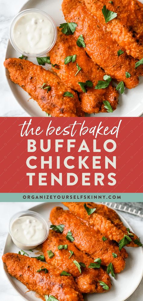 Dinner Ideas Chicken Tenders, Healthy Recipes With Chicken Tenders, Chicken Tenderloin Recipes Buffalo, Things To Cook With Chicken Tenders, Buffalo Chicken Oven Baked, Meals To Make With Chicken Tenderloins, Buffalo Chicken Seasoning Recipe, Chicken Tenders Healthy Recipes, Taco Chicken Tenders