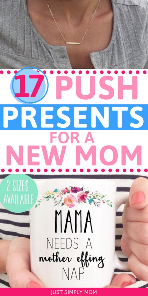 Push presents show a new mom that you appreciate her giving birth to your child. Check out these great push present ideas for your wife. Push Present For Dad, Push Present Ideas For Wife, Push Gift Necklace, Gift Ideas For Expecting Mothers, Push Gifts For New Mom, Push Present Ideas, Gifts For New Mom, Present Gift Ideas, Novelty Store