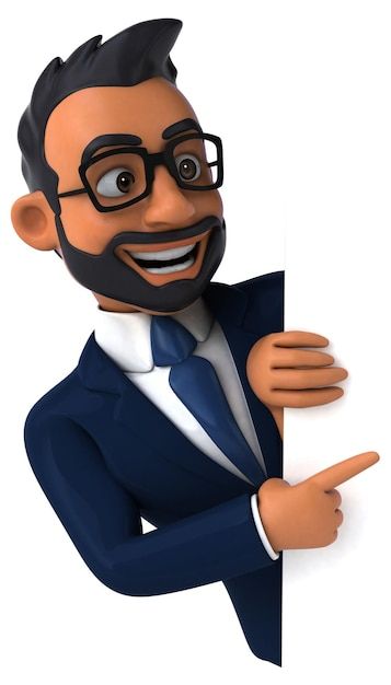 Photo fun 3d cartoon illustration of an ... | Premium Photo #Freepik #photo #3d-man #business-executive #executive #business-cartoon Happy Man Illustration, Business Man Anime, Man Cartoon Characters, Business Man Illustration, Business Man Cartoon, Man Animation, Business Wallpaper, Student Images, Business Images