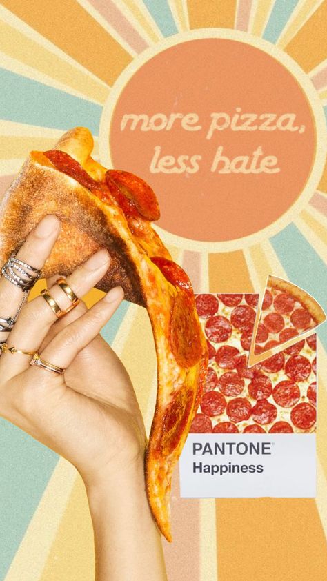 #pizza #retro #pizzaparty #fun #pizzacore #food #snacks Pizza Creative Ads, Pizza Post, Retro Pizza, Big Pizza, Custom Pizza, Pizza Art, Pizza Menu, Pizza Burgers, Messy Kitchen