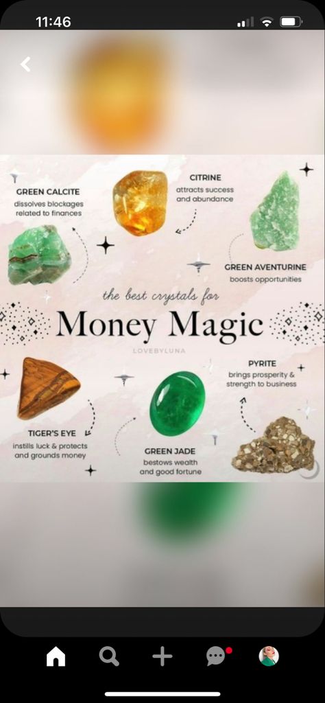 Crystals For Luck And Abundance, Money Crystals Witchcraft, Crystals For Abundance Wealth, Money Attracting Crystals, Crystals For Success And Prosperity, Crystals For Financial Abundance, Spells For Money Wealth Good Luck, Crystals That Attract Money, Crystals To Attract Money