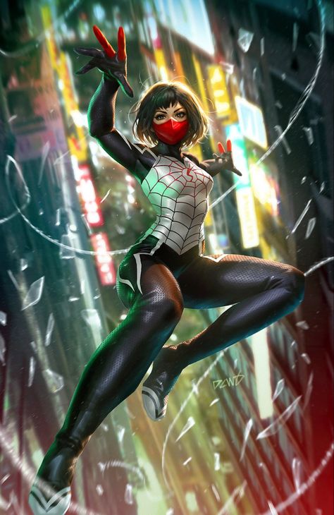 Derrick Chew, Silk Spiderman, Cindy Moon, Spiderman Characters, Silk Marvel, Spider Silk, Spider Girl, Marvel Spiderman Art, Variant Covers