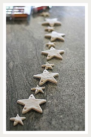 Baby Christmas Ornament - Discover Your Inspiration - Act fast or you will missed it. Visit for more! Salt Dough Star Garland, Salt Dough Stars, Salt Dough Garland Christmas, Salt Dough Garland, Salt Dough Ornament, Salt Dough Crafts, Snowflake Cookie, Dough Ideas, Clay Christmas Decorations