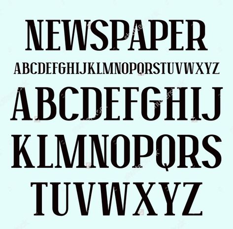 10+ Newspaper Fonts - OTF, TTF Download Newspaper Names, Newspaper Letters, Royalty Free Fonts, Text Balloon, Happy Birthday Font, Happy Birthday Text, Text Bubble, Vector Quotes, Tattoo Lettering Fonts