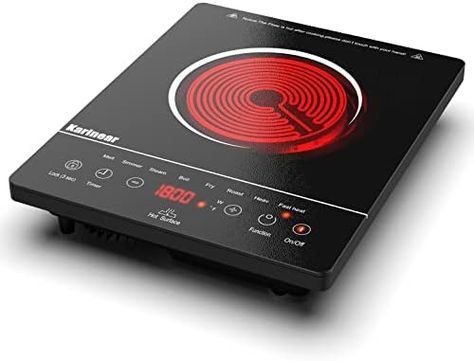 I got this to use outdoors when the weather is nice and the food is messy! works great for me! Portable Cooktop, Electric Stove Top, Ceramic Cooktop, Electric Hob, Home Camping, Single Burner, Hot Plates, Electric Cooktop, Camping Rv