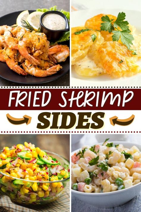 Fried Shrimp And Sides, Breaded Shrimp Sides, Breaded Shrimp Recipes Dinner, What To Eat With Fried Shrimp, Butterfly Shrimp Sides, Tempura Shrimp Dinner Sides, Fried Shrimp Side Dishes, Sides With Fried Shrimp, Fried Shrimp Dinner Ideas Sides