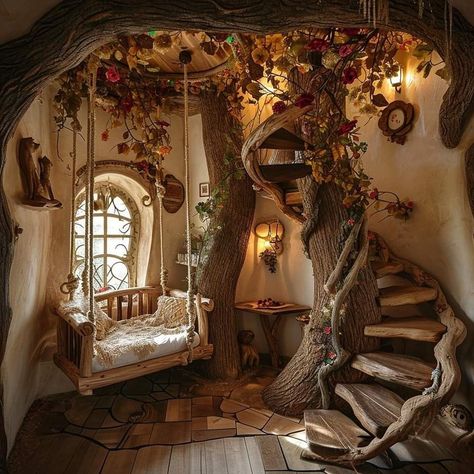 Casa Hobbit, Fairytale House, Fantasy Rooms, Fairytale Cottage, Hobbit House, Dream House Rooms, Fantasy House, Cozy Room Decor, House Inside