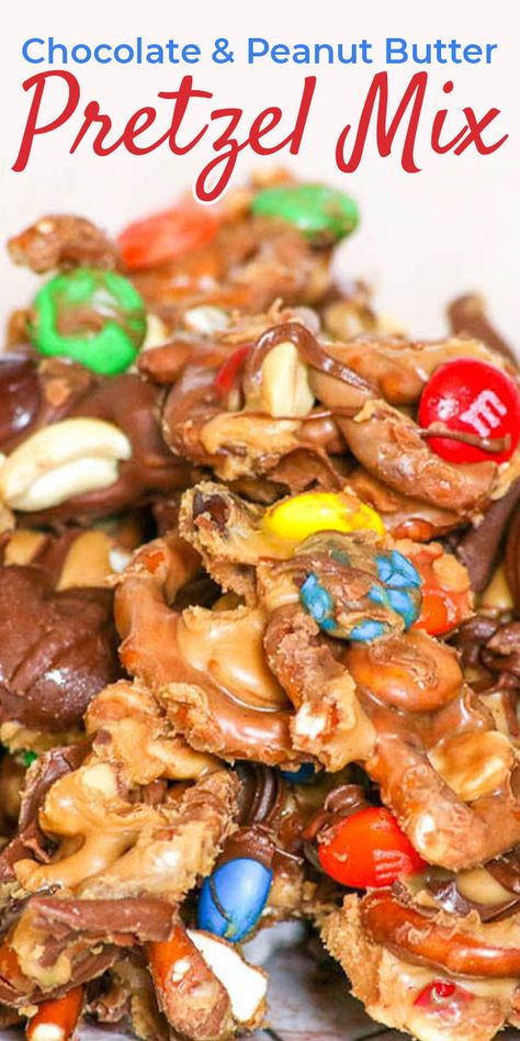 Trailmix Snacks, Peanut Butter Pretzels, Pretzel Mix, Butter Pretzels, Pretzel Snacks, Chex Mix Recipes, Peanut Butter Pretzel, Mini Pretzels, Chocolate And Peanut Butter