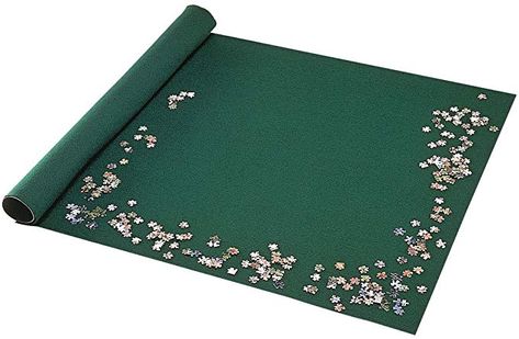 Amazon.com: Bits and Pieces - Portable Jigsaw Roll Up Mat-Store Puzzles on Unique Puzzle Roll Felt Mat System - Fits Puzzles up to 3000 Pieces: Toys & Games Store Puzzles, Puzzle Organization, Jigsaw Puzzle Accessories, Gallery Icon, Puzzle Storage, Puzzle Table, Puzzle Mat, Unique Puzzles, Puzzles Gifts