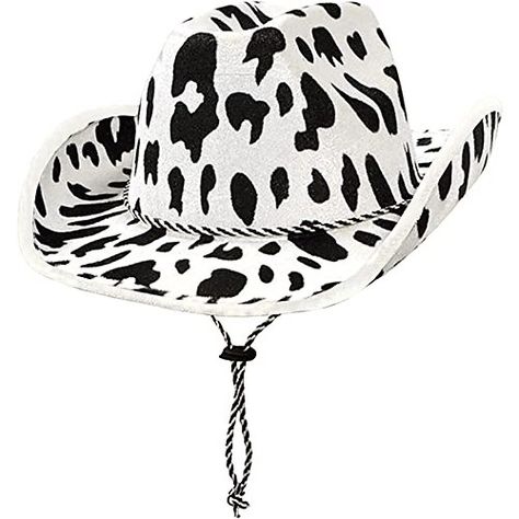 Cow Print Cowboy Hat, Traje Cowgirl, Farm Themed Party, Wild West Party, Western Costumes, Wilde Westen, Western Parties, Chapeau Cowboy, Cowgirl Costume