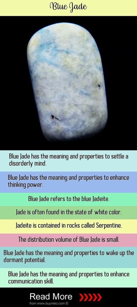 Crystals Meaning, Meaning Of Blue, Jade Meaning, Crystal Rocks, Digital Identity, Crystal Vibes, Jade Crystal, Blue Jade, Witchy Stuff