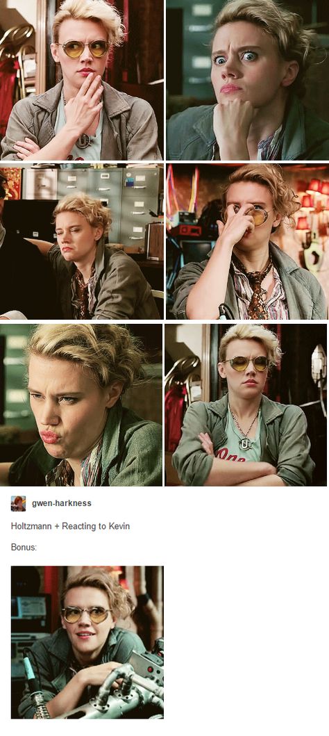 great reaction gifs for straight men who open their mouths Holtzmann Aesthetic, Holtzman Ghostbusters, Jillian Holtzmann, Ghostbusters 2016, Kate Mckinnon, Ghost Busters, Reaction Gifs, Snl, Ghostbusters