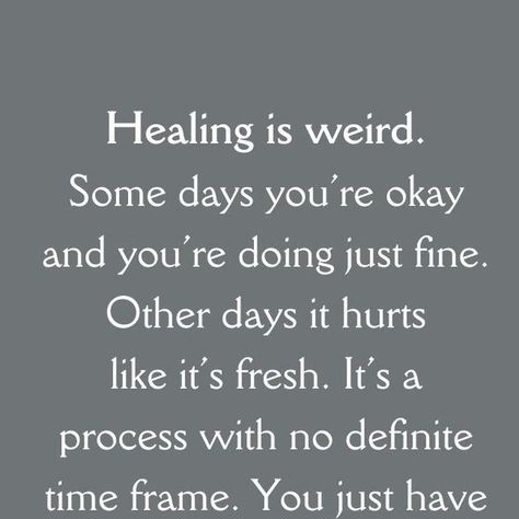 Tiny Buddha on Instagram: ""Healing is weird. Some days you’re okay and you’re doing just fine. Other days it hurts like it’s fresh. It’s a process with no definite time frame. You just have to keep going and know that when all is said and done, you’re going to be okay.” ~Unknown #tinybuddha #quotes #dailyquotes #quotesdaily #quoteoftheday #wisdom #wordsofwisdom #wisdomquotes #dailywisdom #healing #keepgoing" Things Will Be Ok Quotes, It’s Going To Be Okay Quote, It’s Going To Be Okay, Being Done Quotes, Okay Quotes, Its Okay Quotes, Fine Quotes, Tiny Buddha, Daily Wisdom