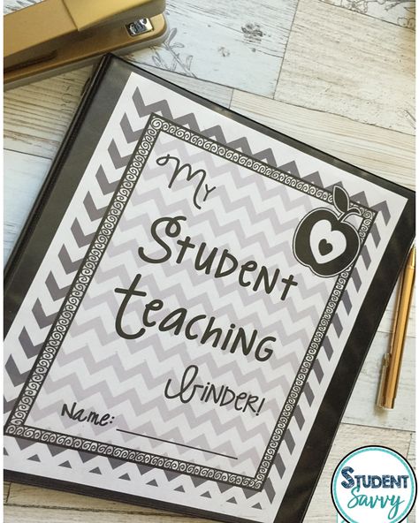 Ideas for Open House and Meet the Teacher Night! – Student Savvy Student Teaching Binder, Student Teacher Binder, Teacher Portfolio, Teaching Binder, Teaching Portfolio, Teaching Career, Teacher Binder, First Year Teachers, Teacher Student