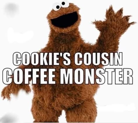 Coffee Monster, Morning Coffee Photography, Morning Coffee Funny, Coffee Quotes Morning, Coffee Jokes, Funny Coffee Quotes, Wii Fit, Coffee Talk, Coffee Obsession