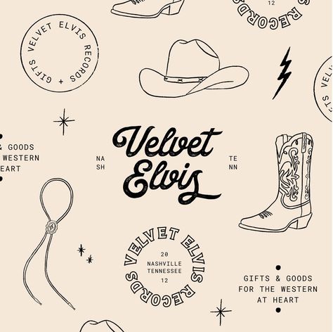 Cowboy Branding Design, Cowboy Cricut Ideas, Western Logo Design Ideas, Cowgirl Branding, Western Logo Design, Western Doodles, Western Graphic Design, Western Branding, Western Illustration