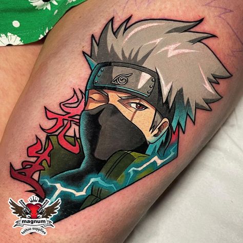 Gaara Tattoo Ideas, Gaara Tattoo, Kakashi Tattoo, Tato Naruto, Naruto Tattoos, The Hokage, Gamer Tattoos, Manga Tattoo, Naruto Tattoo