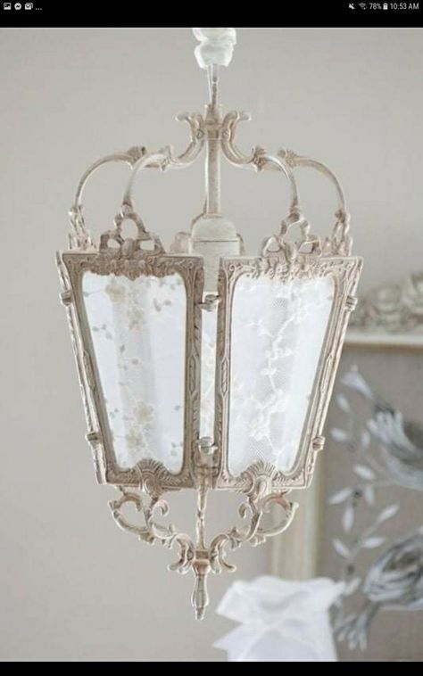 Shabby Chic Lanterns, Shabby Chic Lighting, Muebles Shabby Chic, Decoration Shabby, Chic Lighting, Shabby Chic Room, Style Shabby Chic, Deco Luminaire, Deco Retro