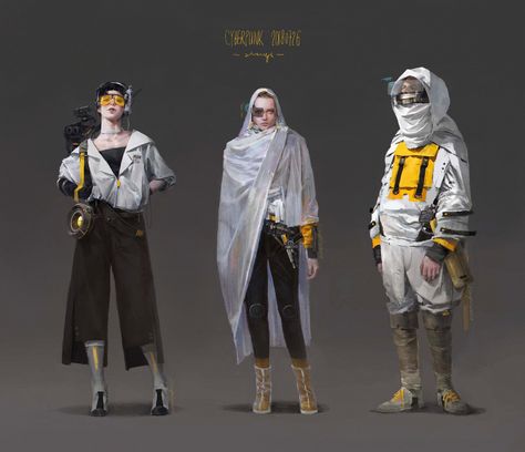 ArtStation - CYBERPUNK, Xi Zhang Character Design Cyberpunk, Xi Zhang, Futuristic Concept Art, Concept Art Character Design, Futuristic Concept, Art Character Design, Cyberpunk Anime, Cyberpunk Fashion, Arte Cyberpunk