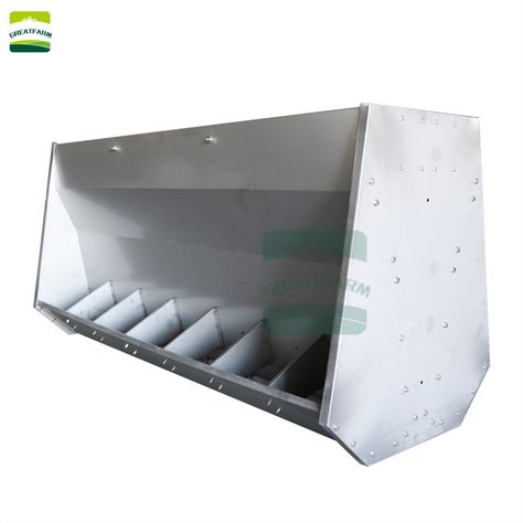 Pig Farm Automatic Steel Stainless Feeding Trough Pig Feeding Trough, Feeding Trough, Pig Feed, Raising Pigs, Pig Farm, Pig Farming, Farm Design, Partition Design, Stainless Steel Plate