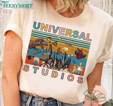 Universal Studios Tshirt Ideas, Disney Gift Ideas, Disney Universal Studios, Gifts For Disney Lovers, Disney Family Vacation Shirts, Universal Studio, Polo Design, Disney Family Vacation, Disney Gift