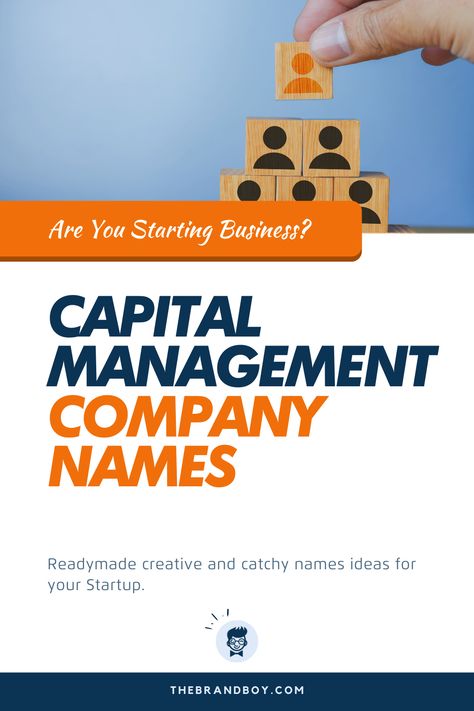 Capital management is an important thing to consider these days. If you are new into capital management, you’ll know how tough is to name a capital accordingly.   #businessnames #namesidea #naming #catchynames #CapitalManagement Company Names Ideas, Capital Name, Business Name Generator, Catchy Names, Management Books, Names Ideas, Investment Companies, Capital Investment, Land Management