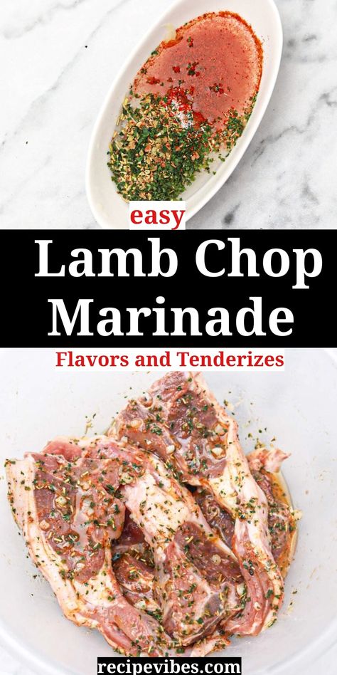 This lamb Chop Marinade makes use of a few simple ingredients. With this marinade for lamb chops, you get tender and flavorful marinated lamb. Gourmet Lamb Chops, Lamp Loin Chop Marinade, Lamb Shoulder Chops Recipes Grilled, How To Grill Lamb Chops, Simple Lamb Recipes, Mini Lamb Chops, Marinated Lamb Chops Recipes, Lambchop Marinade, Best Lamb Marinade