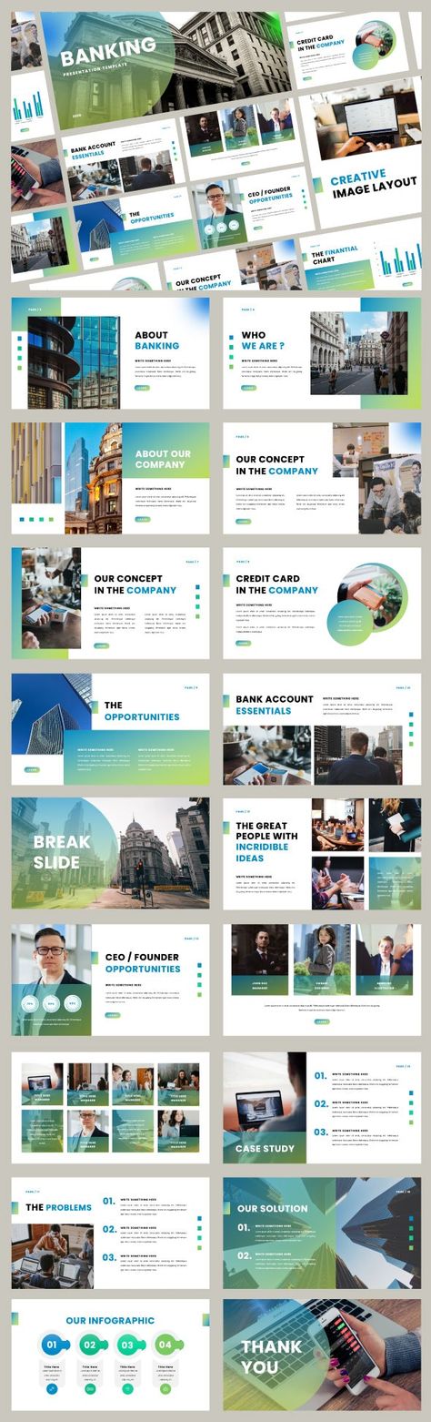 Banking Presentation, Social Media Images Design, Business Pitch, Bank Design, Images Design, Image Layout, Pptx Templates, Power Point Template, Unique Layout