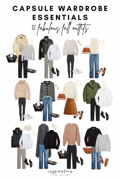 These 35 capsule wardrobe essentials for fall will save you money and time. And you’ll gain a closet full of fabulous stylish, fall outfits you love! Fall And Winter Wardrobe Essentials, Women Fall 2024 Outfits, Fall Winter Outfits 2024, Thrifting Inspiration, Create Capsule Wardrobe, Fall Travel Outfit, Capsule Wardrobe Casual, Capsule Wardrobe Women, Capsule Wardrobe Basics