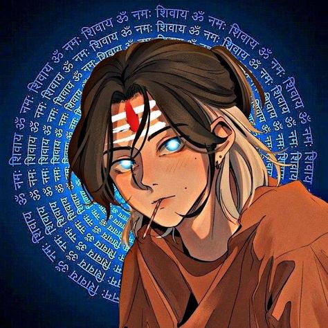 pin/hehemonu Aesthetic Funny Anime Pfp, Mahadev Cartoon Pic, Hindu Aesthetic Pfp, Sanatani Dp For Instagram, Shiva Anime Art, Hindu Anime Character, Mahadev Instagram Dp, Kattar Hindu Logo, Aesthetic Pfp Instagram Anime