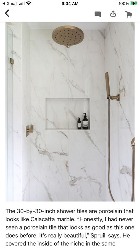 Natural Stone Bathroom Ideas Shower Tiles, Shower Floor Tiles Ideas, Shower Tile Ideas Large Tiles, Large Panel Shower Tiles, Shower With Two Different Tiles, Large Tile Shower Ideas Master Bath, Shower Organization Aesthetic, Shower Organizing, Shower Options