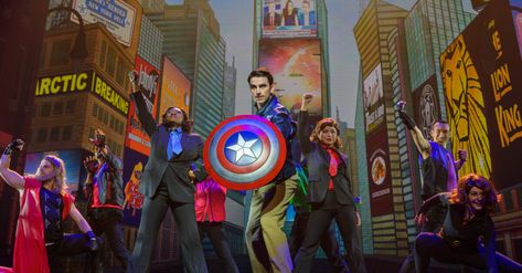 Avengers Headquarters, Stage Production, Disneyland California Adventure, Avengers Characters, California Adventure Park, Disney Live, Budget Friendly Travel, Adventure Theme, Alvin And The Chipmunks