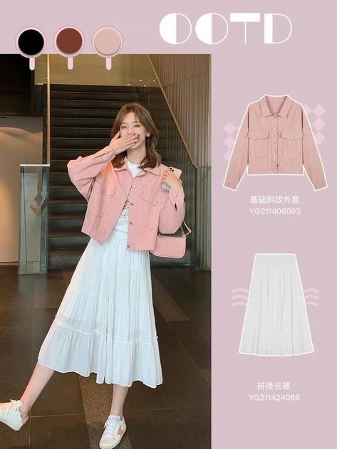 Modest Girly Outfits, Color Combos Outfit, Long Skirt Fashion, Fashion Top Outfits, Trendy Dress Outfits, Everyday Fashion Outfits, Korean Fashion Dress, Easy Trendy Outfits, Modest Fashion Outfits